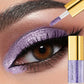 Pearly Liquid Eyeshadow Natural Smokey Silver Shimmer Glitter Diamond Eye Shadow for Eyelid Waterproof Beauty Highlighter Makeup