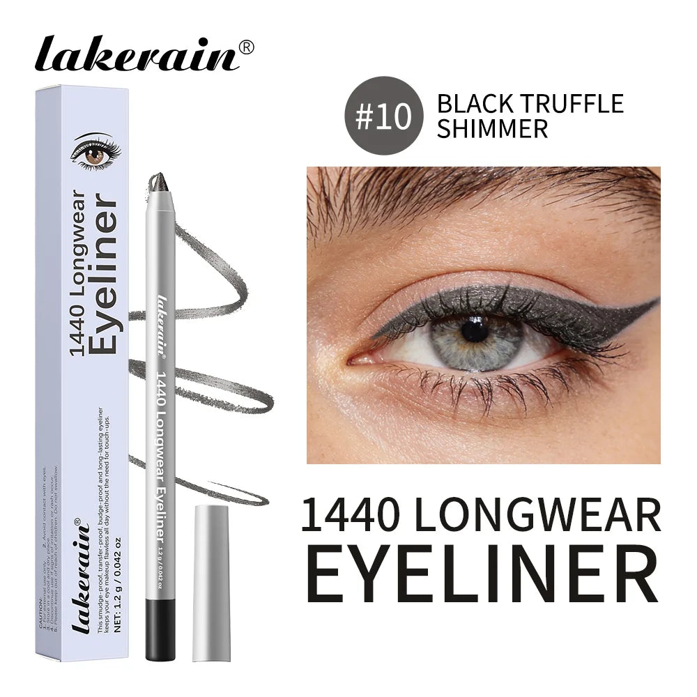 Longwear Eyeliner Smooth Precise Tip Waterproof Smudge-proof Long Lasting Wear Rapid Shaping Soft Mist Makeup Smokey Eyeliner