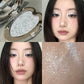 Smoked Green Eyeshadow Metallic Pearlescent Glitter Eye Shadow Chameleon Plate Diamond Brightening Highlight Eye Makeup Cosmetic