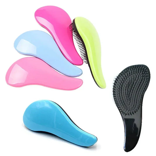 1pcs Anti Static Hair Brush Tangles Detangle Shower Massage Hairbrush Comb Salon Hair Styling Tool Handle Comb Baby Hair Care