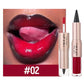 Brown Matte Lip Liner Lipstick Pencil Outlines Lip Contours 2-in-1 Mirror Glass Nude Brown Lip Gloss Makeup Waterproof Non Stick