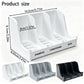 Three-compartment Bathroom Wall-mounted Soap Dish, Self-draining Shower Shampoo Caddy, Holds Shampoo, Conditioner, and Bath Soap