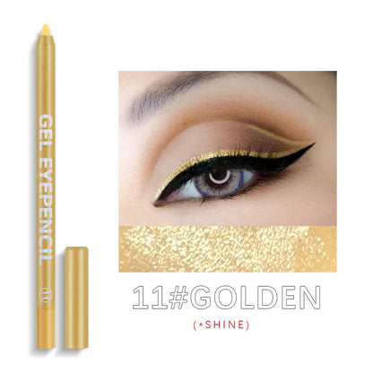 12 Colors Long-lasting Eye Liner Pencil Waterproof Pigment Eyeliner Pen Women Cosmetics Gel Eye Shadow Pencil Makeup Tools