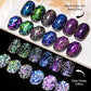 7ml MEET ACROSS Champagne Rainbow Reflective Glitter Gel Nail Polish Laser Sparkling Hybird Soak Off Nail Art UV LED Varnishes