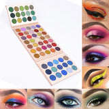 VERONNI 65 Colors Eyeshadow Palette Colorful Eye Shadow Makeup Set High Pigment Shimmer Matte Glitter Pro Bright Eyeshadow Kit