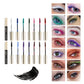 Colored Mascara Waterproof Blue White Black Purple Lengthen Eyelashes 4D Silk Fiber Eyelash Extension Eyes Makeup for Party Use