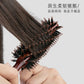 Boar Bristle Round Hair Brush Set Nylon Pin Wooden Handle for Straightening Curling Volumizing Detangling  Salon Styling Tools