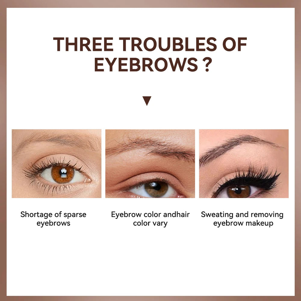 Lakerain Waterproof Eyebrow Gel Smudge-Proof Quick Dry Long-Lasting Hold Makeup High Pigmentation Silky Gel Texture Eyebrow Gel