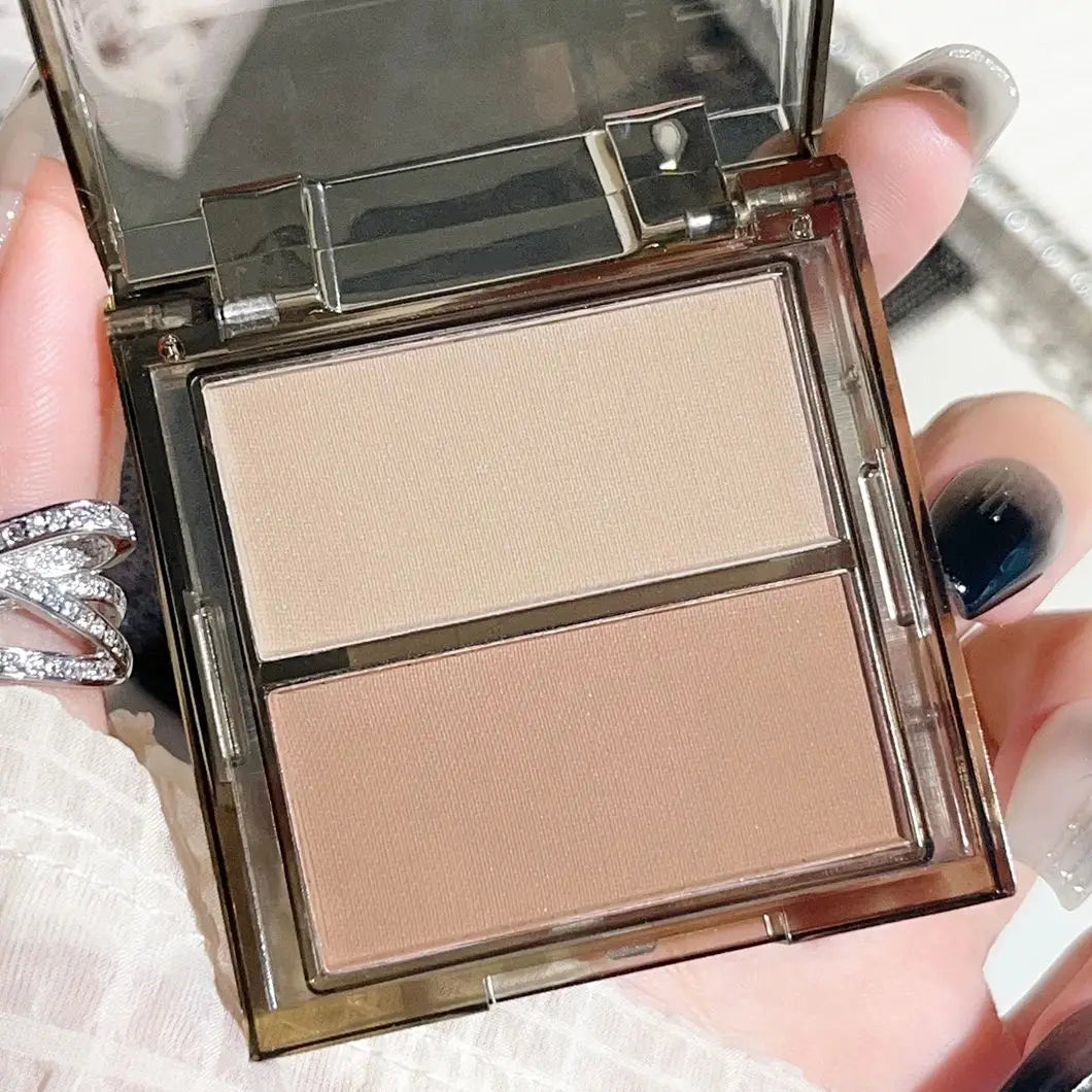 Medium skin tone matte waterproof contouring tray, medium concealer contouring powder, portable size less than 1 liquid ounce, n