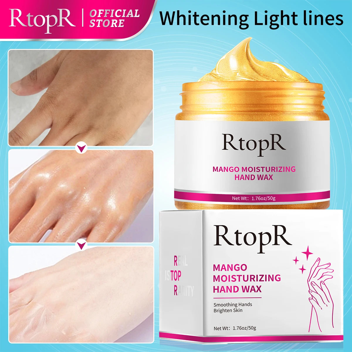 Mango Moisturizing Hand Wax Repair Exfoliating Calluses Acid Anti-Aging Hand Cream Care Scrub Hand Mask Paraffin Hand Therapy