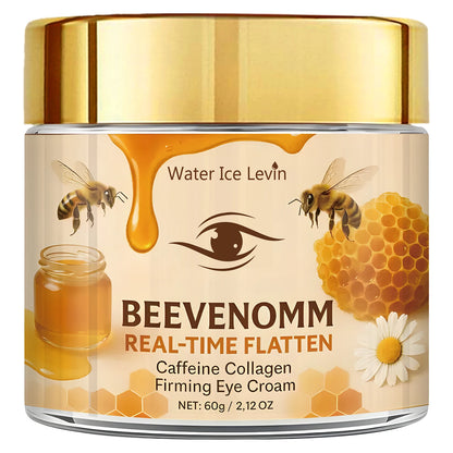Bee Venom & Caffeine Firming Eye Cream - Collagen & Hyaluronic Acid Formula to Reduce Dark Circles, Wrinkles & Revitalize Skin.