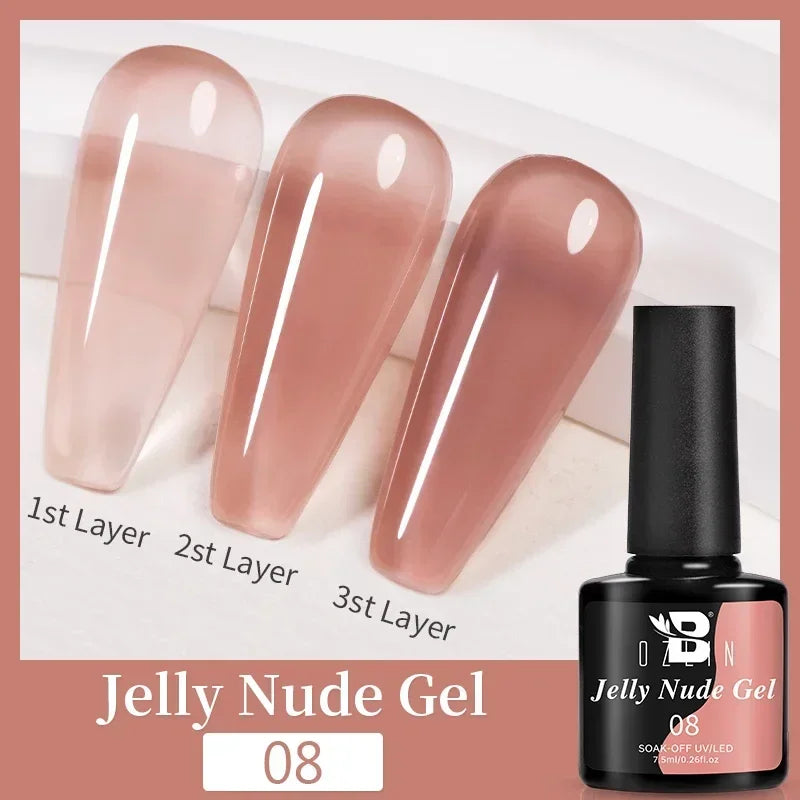 AWStorG 15ml 8 In 1 Reinforcement Gel Nail Gel Multifunctional Clear Gel Nail Polish Nail Strengthener Gel Nail Extension Hard