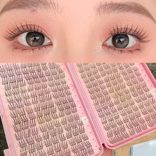 32Rows Anime Cosplay Korean Fake Eyelashes Set Black Volume Foxes False Lashes Extension Curling Girl Group Style Large Capacity