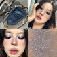 Chameleon Smoked Blue Eyeshadow Monochrome Diamond Highlighter Contouring Palette Fine Flash Brighten Metallic Eye Shadow Makeup