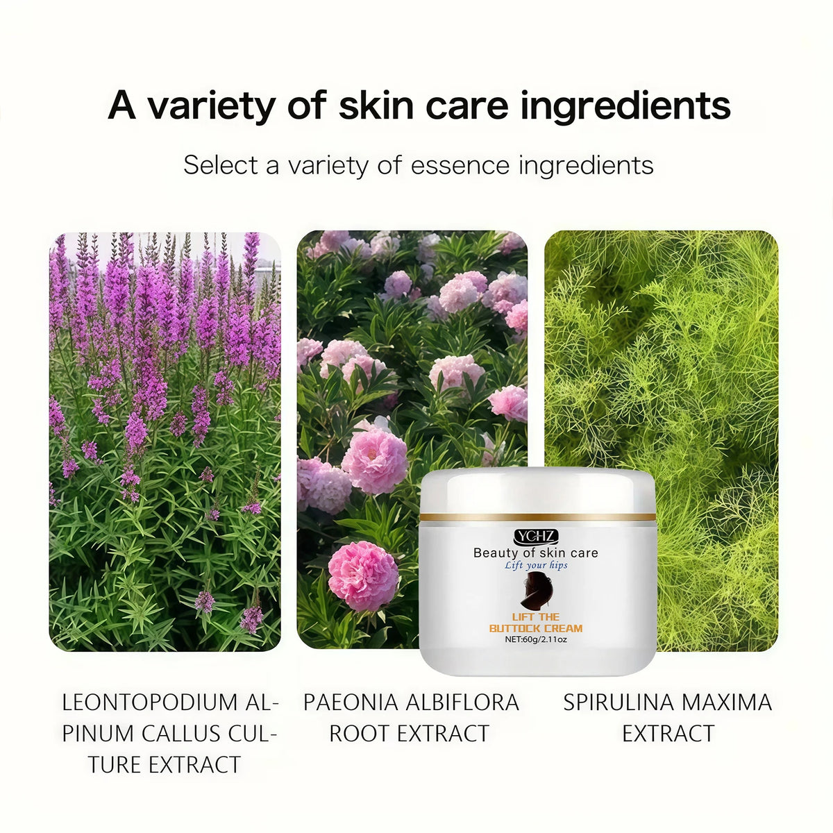 Butt-Lifting Cream, Containing Vitamin E - Instant Butt-Lifting and Firming Massage Gel, Suitable for All Skin Types, Moisturizing and Plumping Cream, Specifically Designed for Butt Shaping and Care
