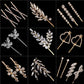 Fashion Bridal Barrettes Clear Crystal Women Hair Ornaments Hair Pins Women Hair Clips Bridal Hair Jewelry Accessories