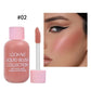 Multi-Use Matte Liquid Blush Waterproof Moisturizing Shadow Lips Cheek Blusher Peach Pink Red Orange Creamy Blush Facial Makeup