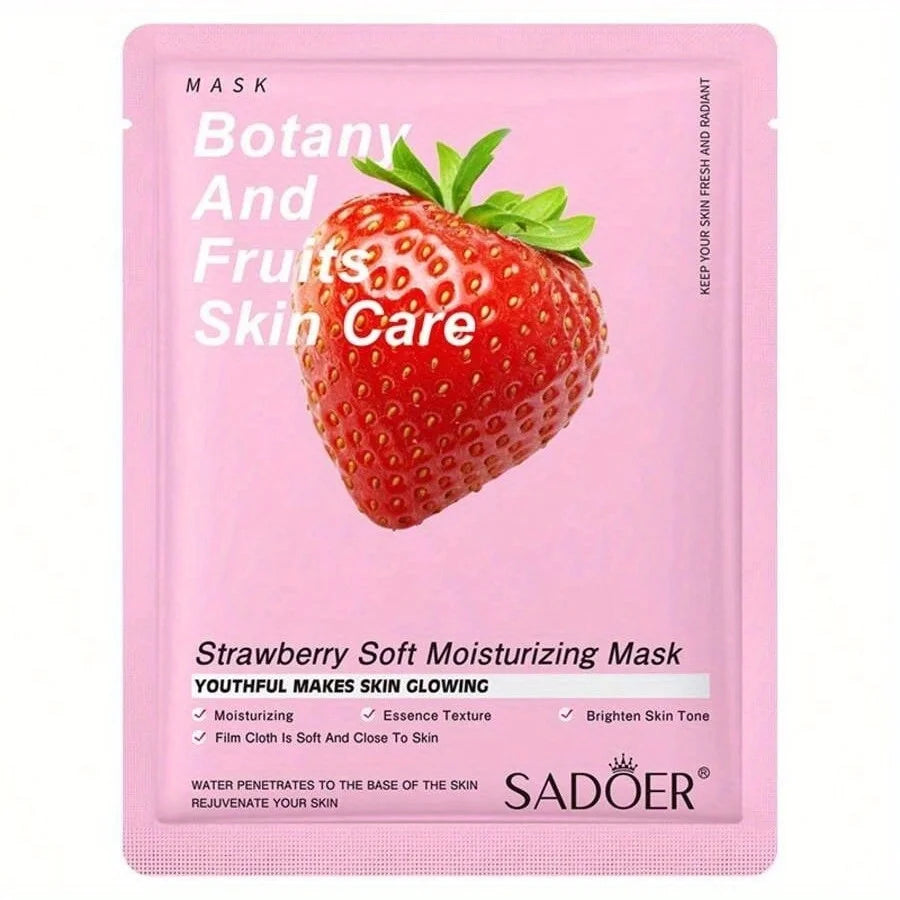 10pcs Botany & Fruit Sheet Mask Set | Hydrating and Refreshing Facial Skincare Variety Pack