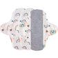 3pcs/Pack Small Reusable Washable Sanitary Pads Graphene Lining Soft Daily Panty Liners Light Flow Incontinence Cotton Pads