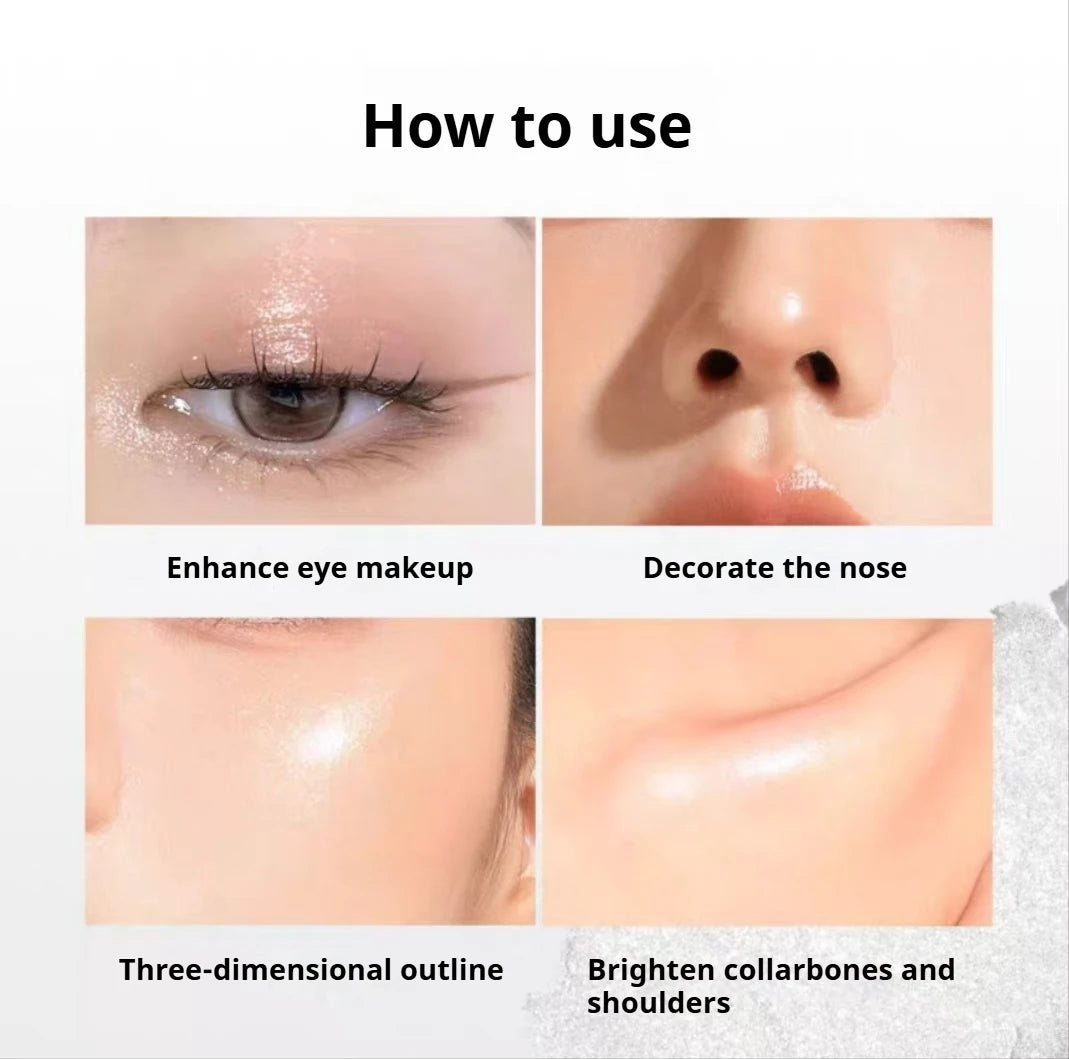 FOCALLURE Highgloss Paste Longlasting Giltter Highlighter Waterproof Bronzer Cream Monochrome Natural Matte Contouring Makeup