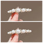 Exquisite Side Pearl Hairpin Hair Clip for Women, New Niche High-End Horizontal Clip for the Back of the Head, Half-Tied Spring