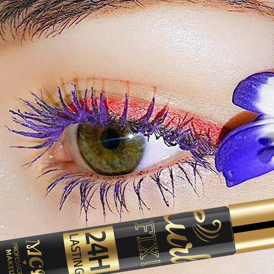 1PC Colorful Curling Mascara Waterproof Fast Drying Eyelashes Extension Multicolor Lashes Eye Korean Makeup Lasting Blue White