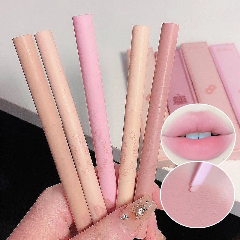 MUGE LEEN Dessert Lip Liner automatically swivel waterproof, long-lasw ...