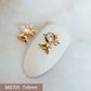 10pcs 3D Alloy Christmas Tree Bells Nail Art Zircon Pearl Metal Manicure Nails Accessories DIY Nail Decorations Supplies Charms