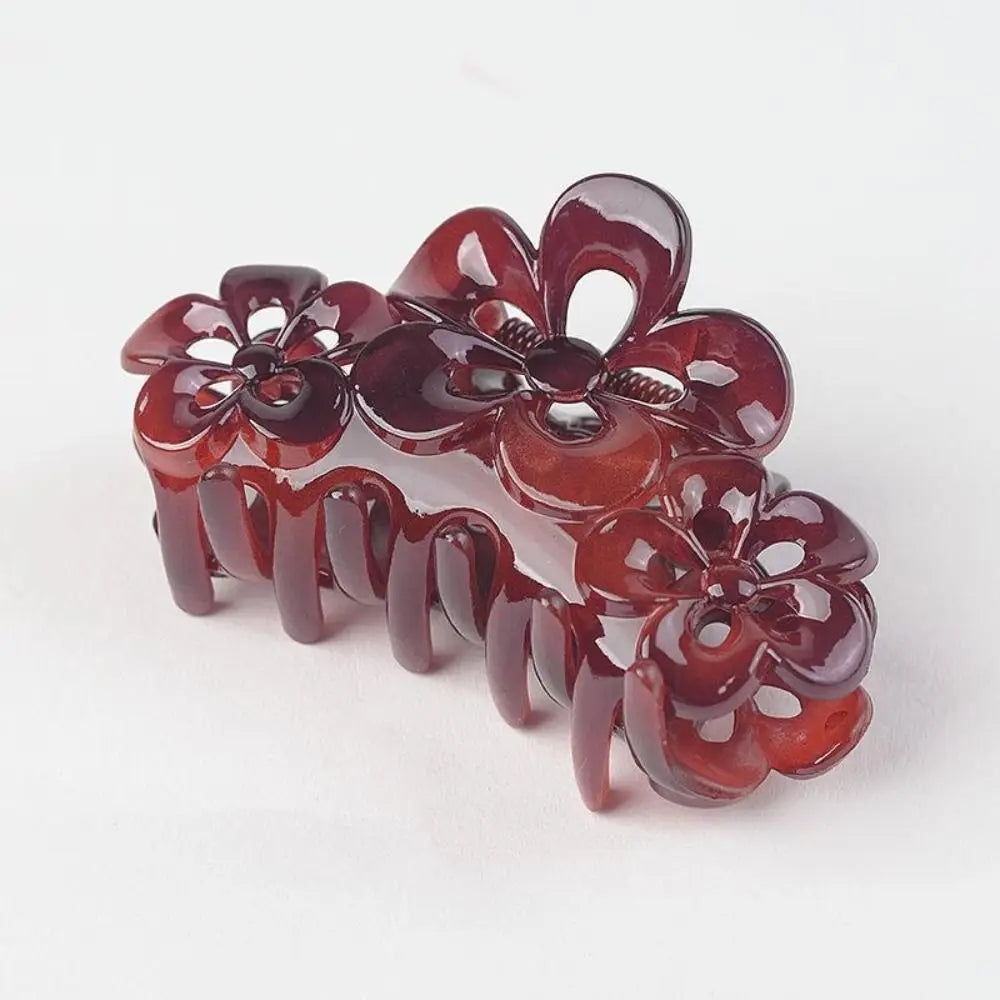 Fashion Sweet Flower Hair Clip Wash Up Accessories Headwear Hair Pins Resin Hair Claw Women