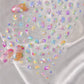 Magical Blow Bubbles Goldfish Bunny Rabbit Cat Kitten Shape Shiny Dreamy Bubbles 5D Nail Art Decorations Sticker Manicure Decal