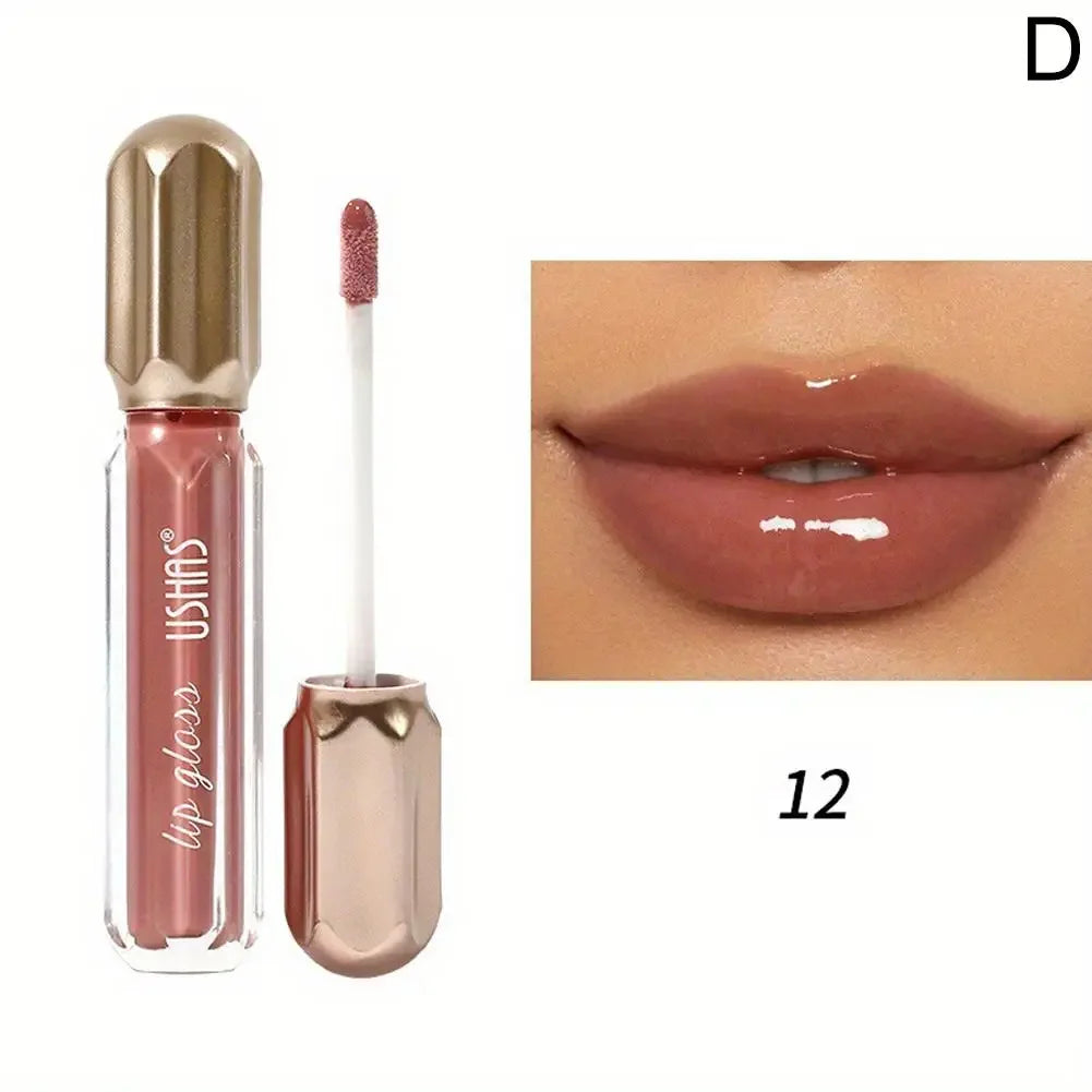 Mirror Pearl Lip Gloss for Women, Waterproof, Long Lasting, Moisturizing Lipstick, Shine Glitter, Glaze, Non Stick Cup, Lip M9F5