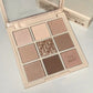 Oat Milk Coffee Earth Tone Eye Shadow Low-saturation Matte Highlight Powder Blusher Contouring Palette Nine-color Eye Shadow