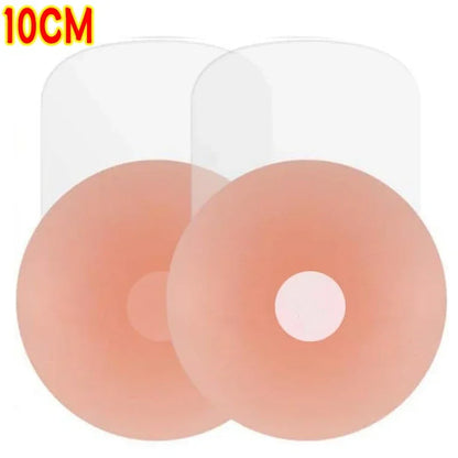 2PCS Women Lift Up Invisible Reusable Self Adhesive Silicone Breast Lift Tape Nipple Cover Chest Paste Push Up Party Dress Bras