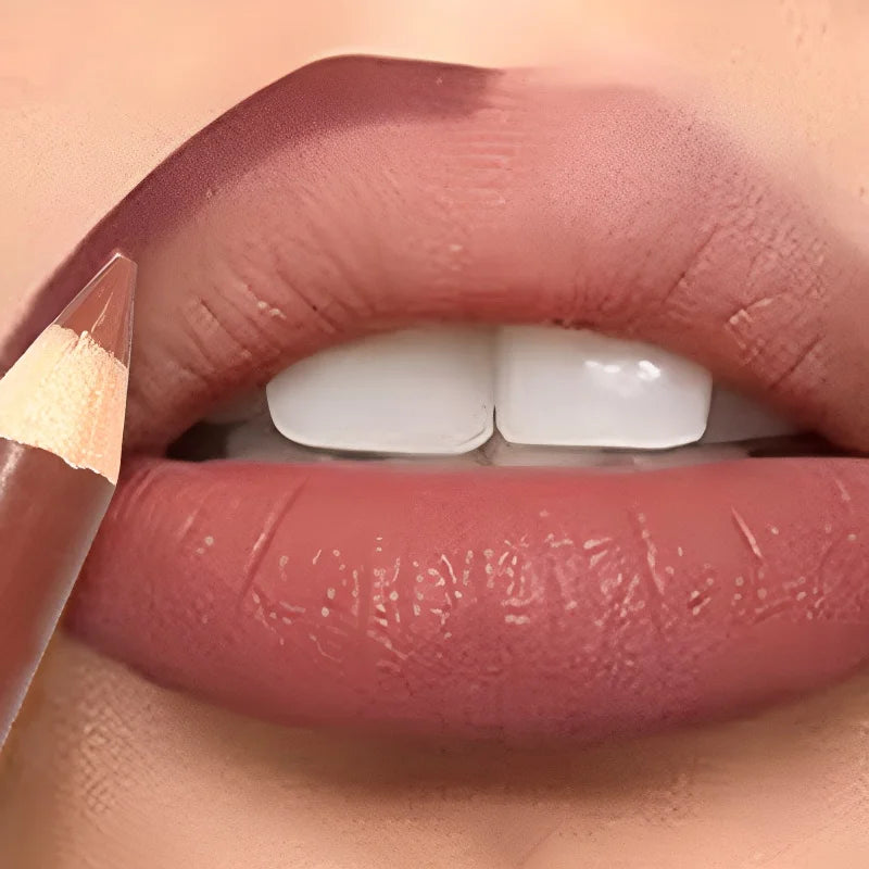 Dark Brown Waterproof Lip Liner Matte Long Lasting Makeup Pens 28 Colors Non-stick Cup Lipstick Pencil Women Party Lip Cosmetic