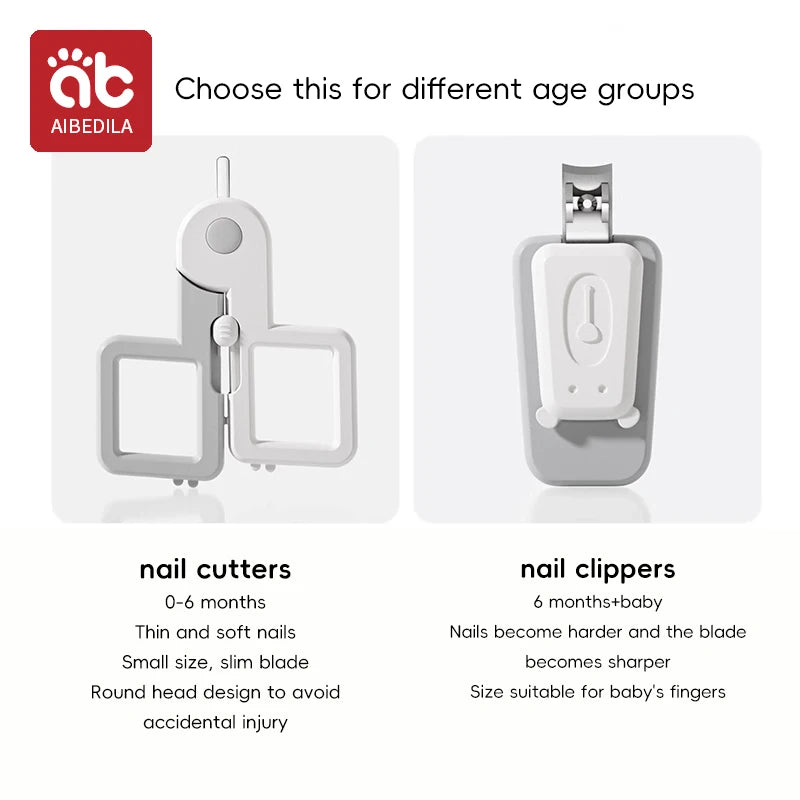 Newborn Baby Nail Scissor Baby Nail Care Tool Kid Safe Portable Nail Clipper Trimmer Tweezer with Box Children Manicure Kit
