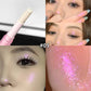 8 Colors Pearlescent Jelly Eyeshadow Stick Shimmer Brightening Highlighter Shadow Stick Waterproof Lasting Eyeshadow Makeup