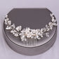 Wedding Comb Head Jewelry Bride Hair Clips Headpiece Crystal Women Tiaras Bridal Hair Accessories Women Hair Ornaments SL