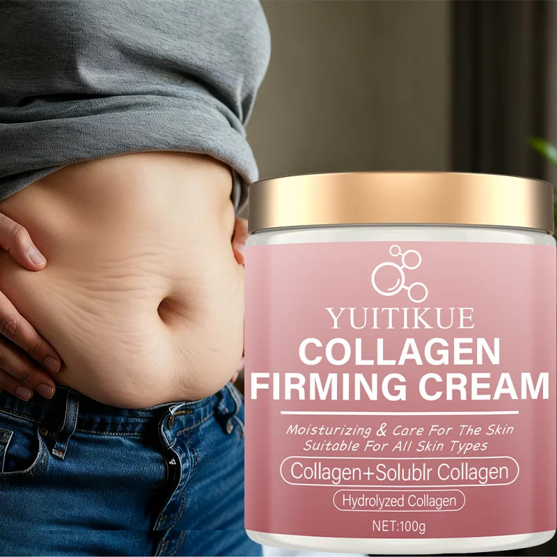 YUITIKUE Body Firming Cream - Collagen Infused, Hydrating Formula For Arm, Waist & Leg Care, Skin-Friendly, 100g