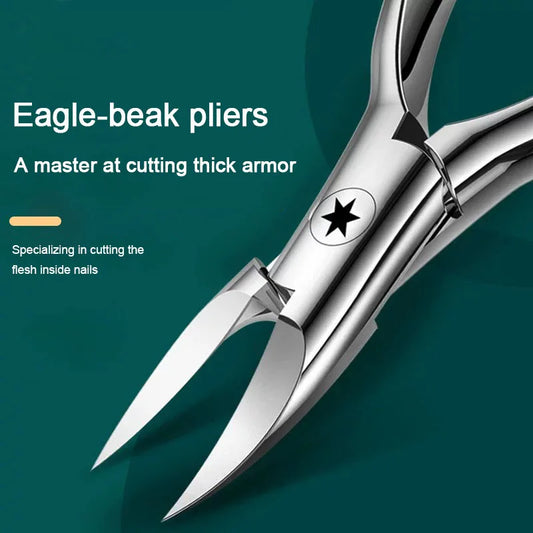 New 1pcs Professional Nail Clipper Anti-Splash Nail Clippers Nail Scissors Cutter Set Stainless Steel Pedicure Tools ZJJ03