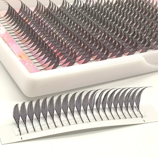 Tbestt Cashmere Anime Spire Eyelash Extension Feather Shape Cashmere Premade Fans Eyelashes False Individual Lashes Extensions