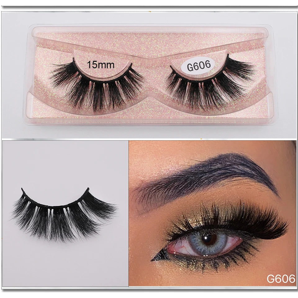 Mink Eyelashes New Soft Natural Full Strip Lashes Vendor Wholesale Fluffy Wispy 3d Mink Lashes Suppliers