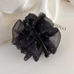 Delicate Sweet Rhinestone Mesh Banana Clip for Women - Versatile Vertical Clip 2026 New Style High Ponytail Hair Clip