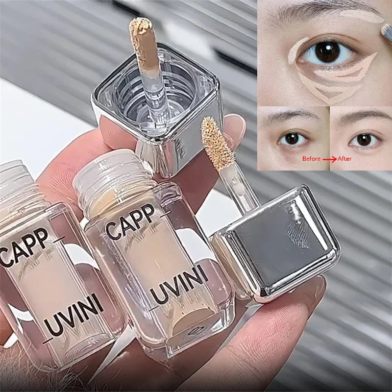 Crystal Liquid Facial Foundation Concealer Longtime Moisturizing and Delicate Makeup for Cover Black Eyes Acne Fake Plain Face